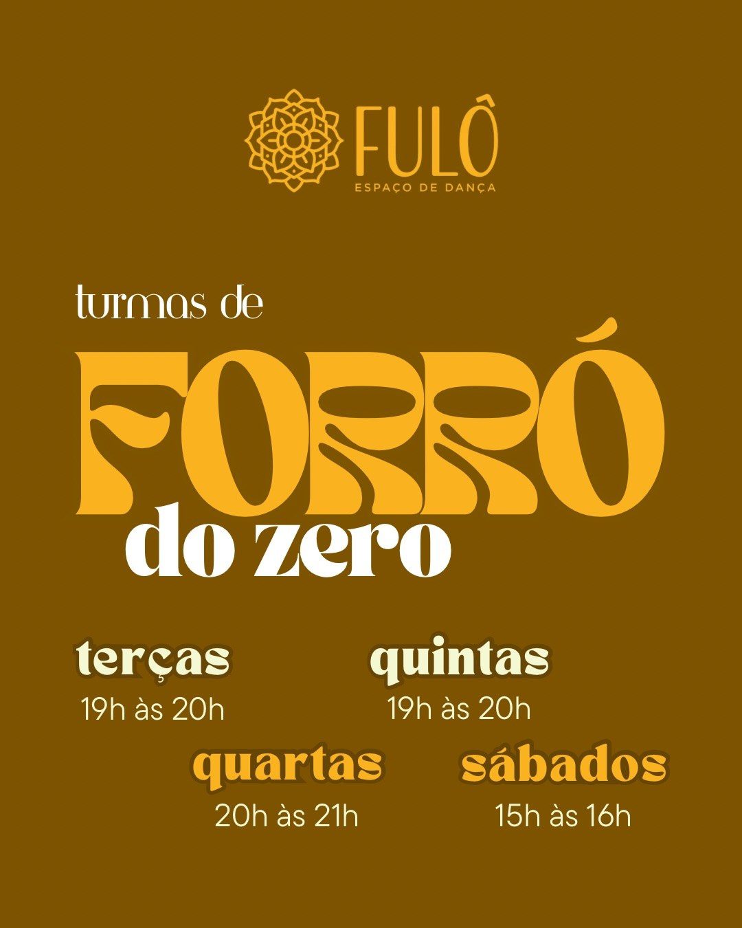 Flyer: Aulas de Forró