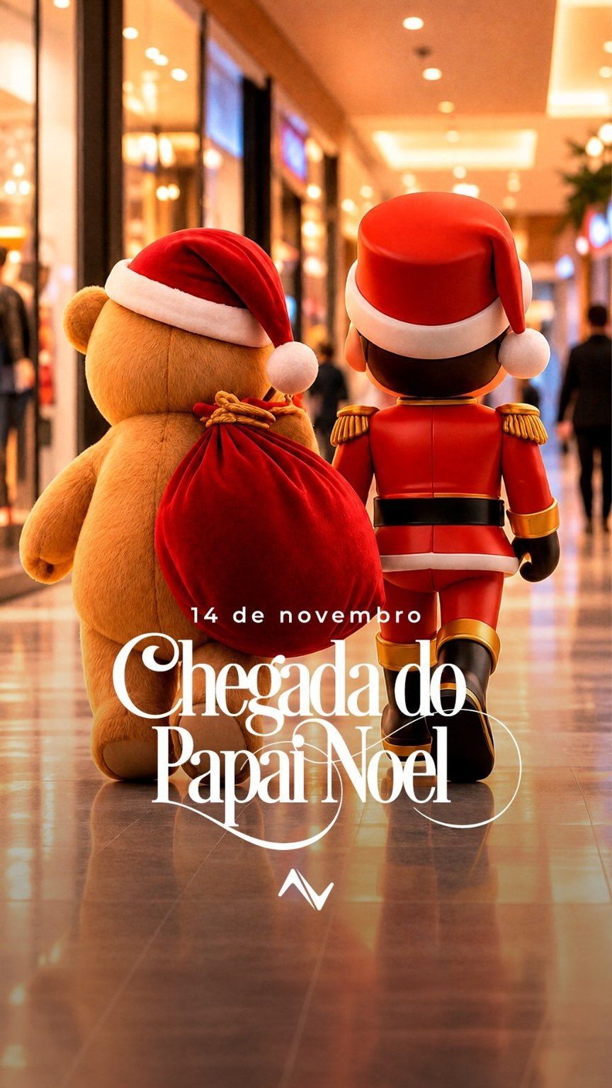 Flyer: Chegada do Papai Noel