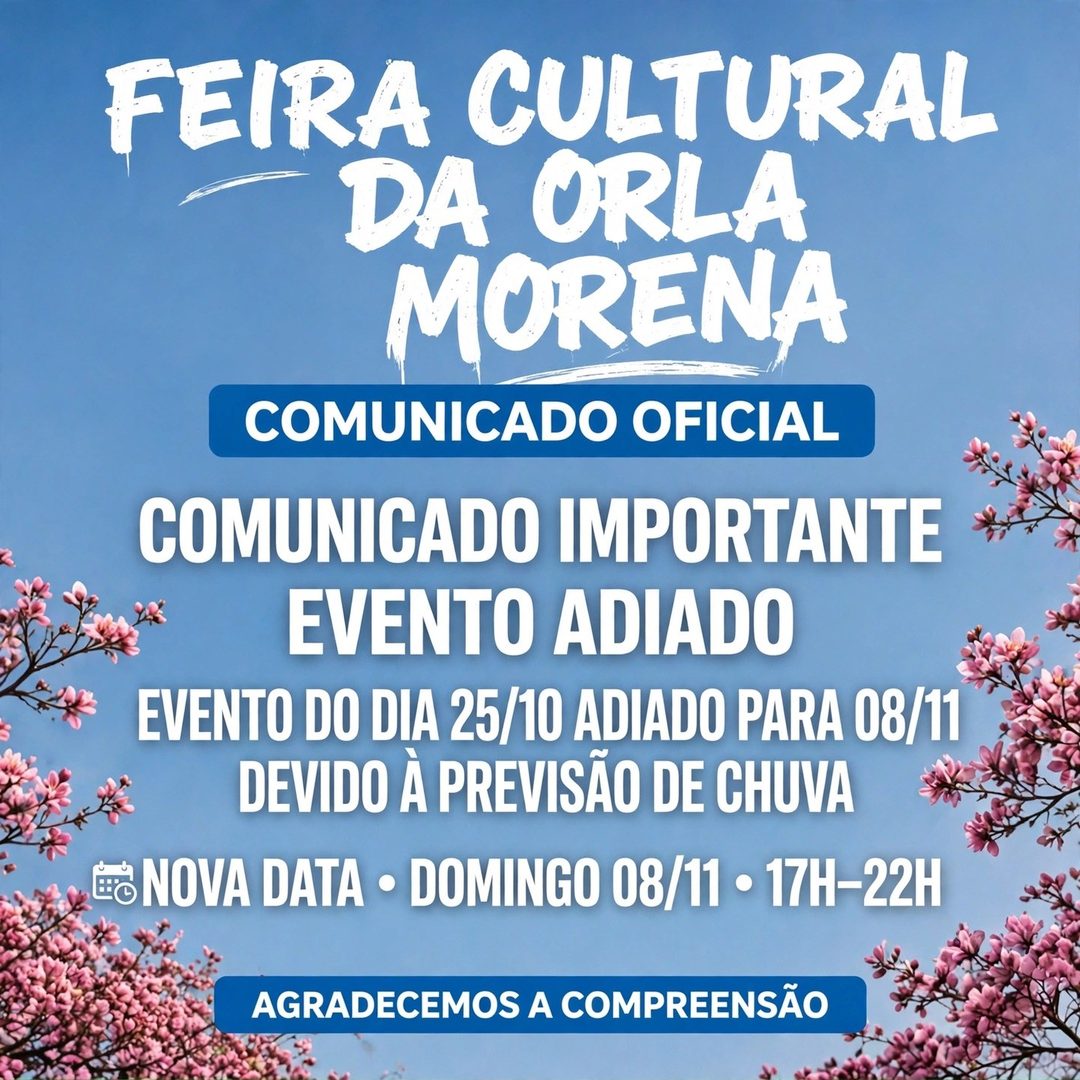 Flyer: Feira Cultural da Orla Morena