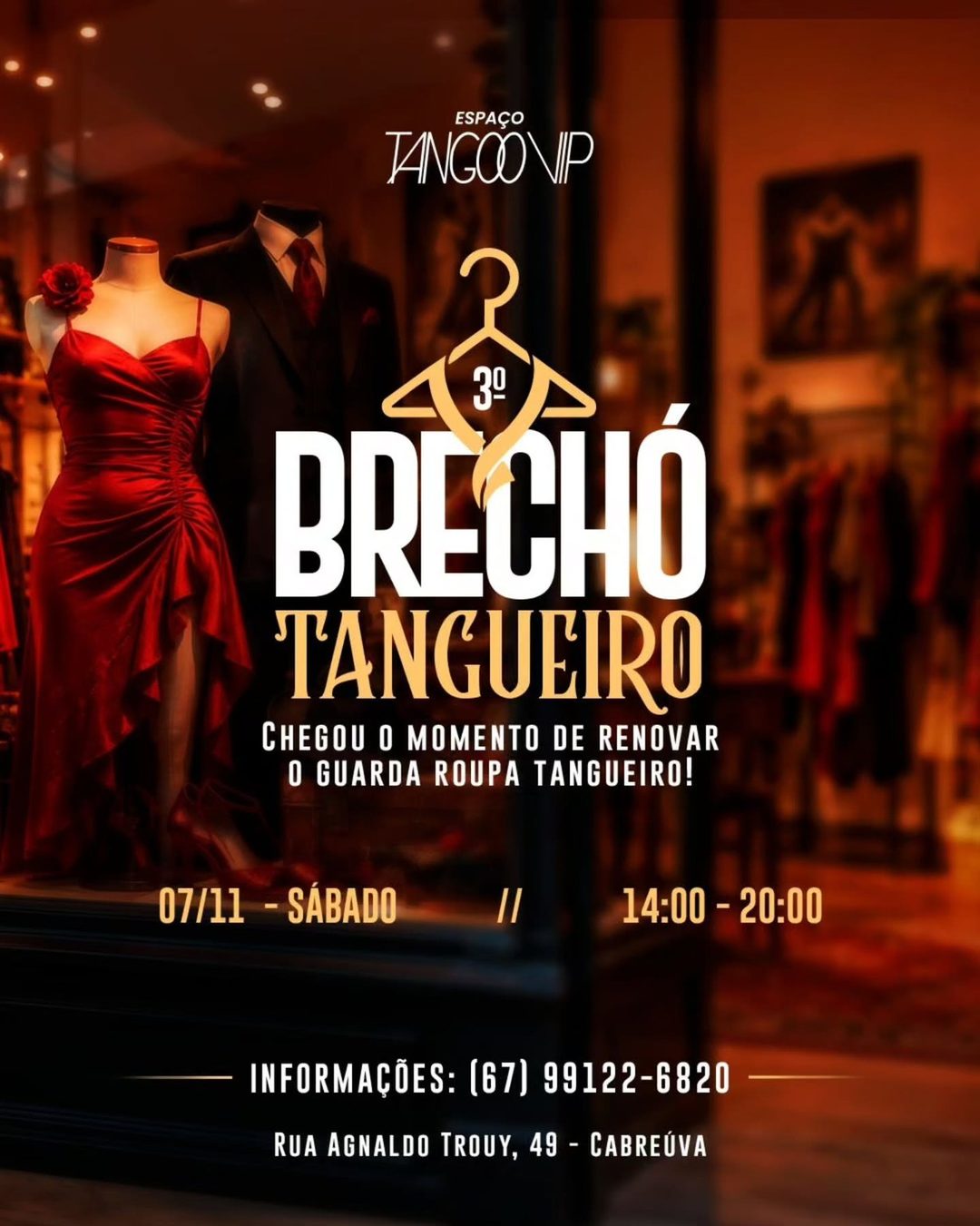 Flyer: Brechó Tangueiro - 3° Edição