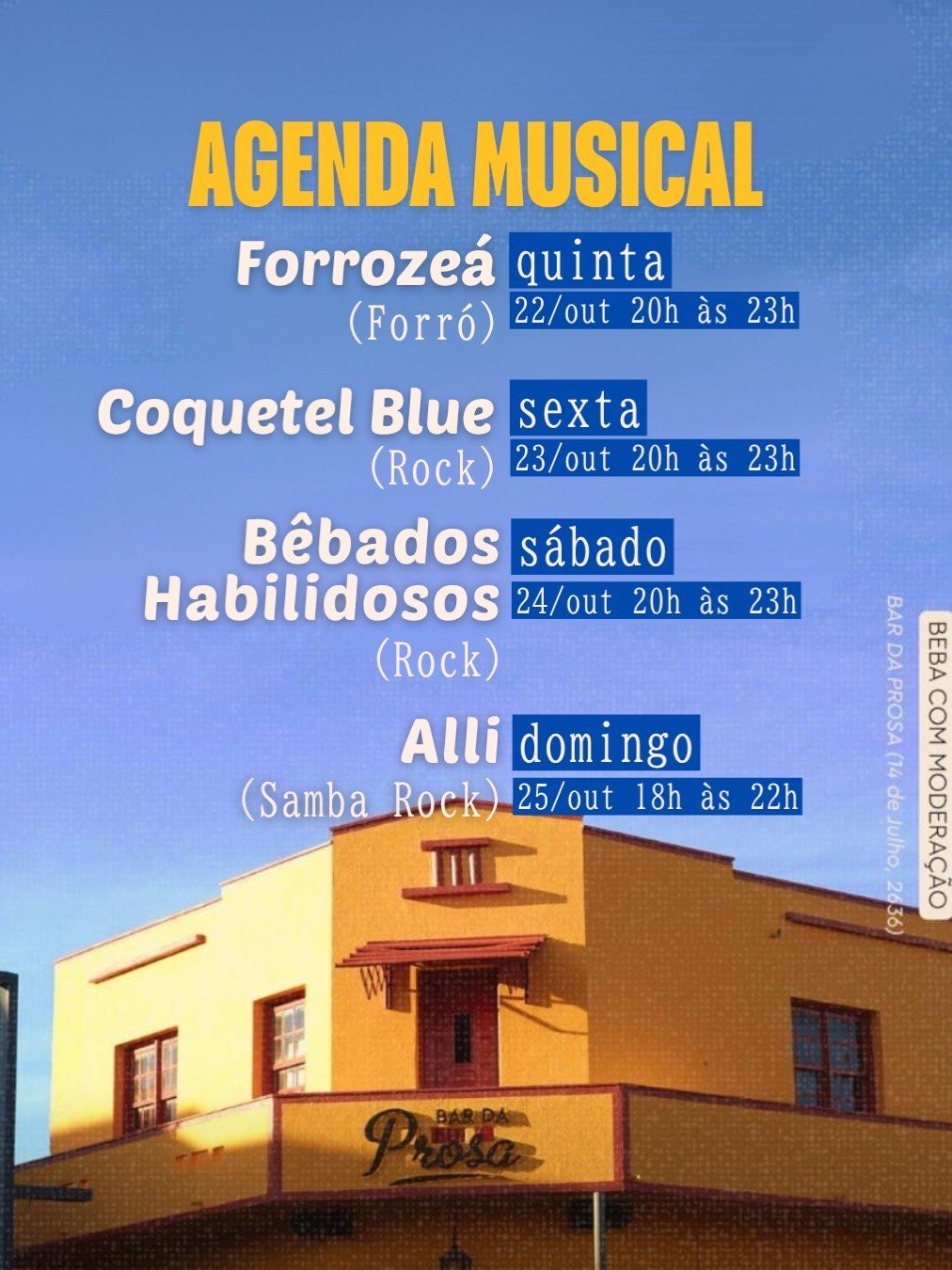 Flyer: Coquetel Blue