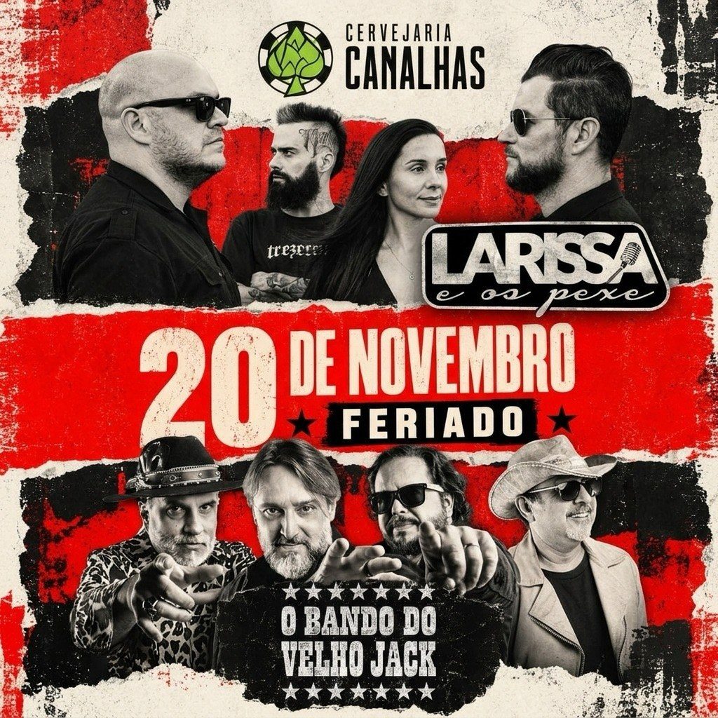 Flyer: Larissa e os Pexe + O Bando do Velho Jack