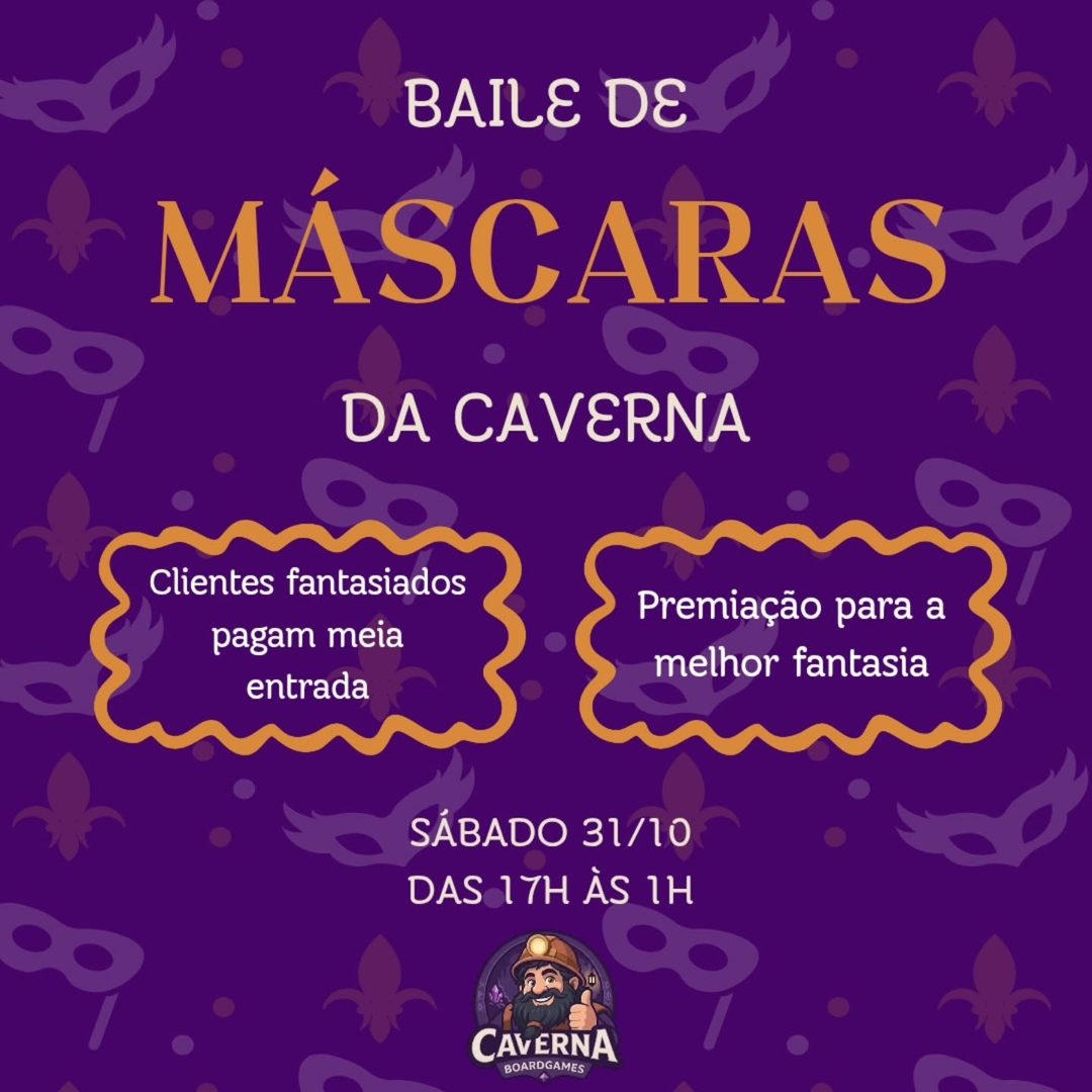 Flyer: Baile de Máscaras da Caverna