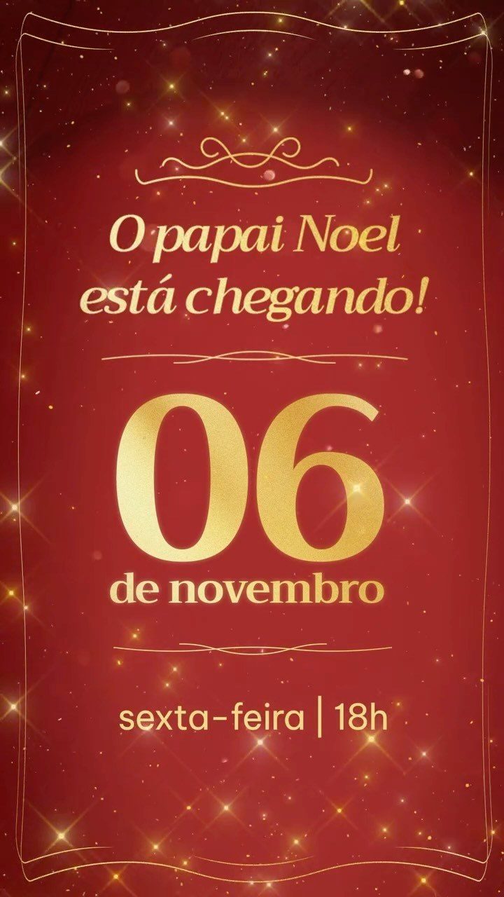 Flyer: Chegada do Papai Noel