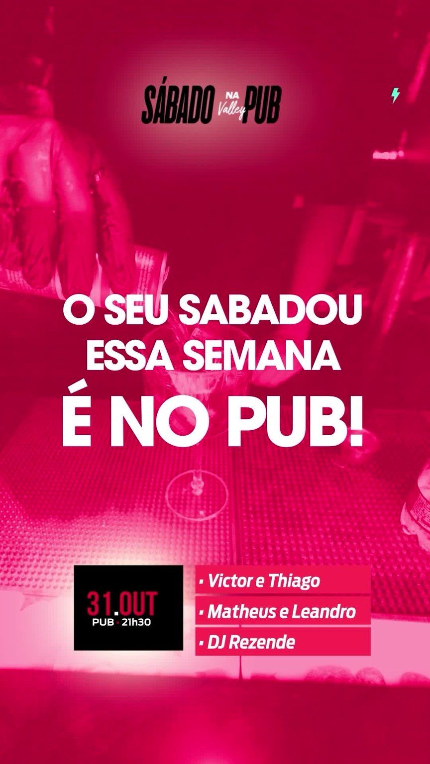 Flyer: Sábado na Valley Pub