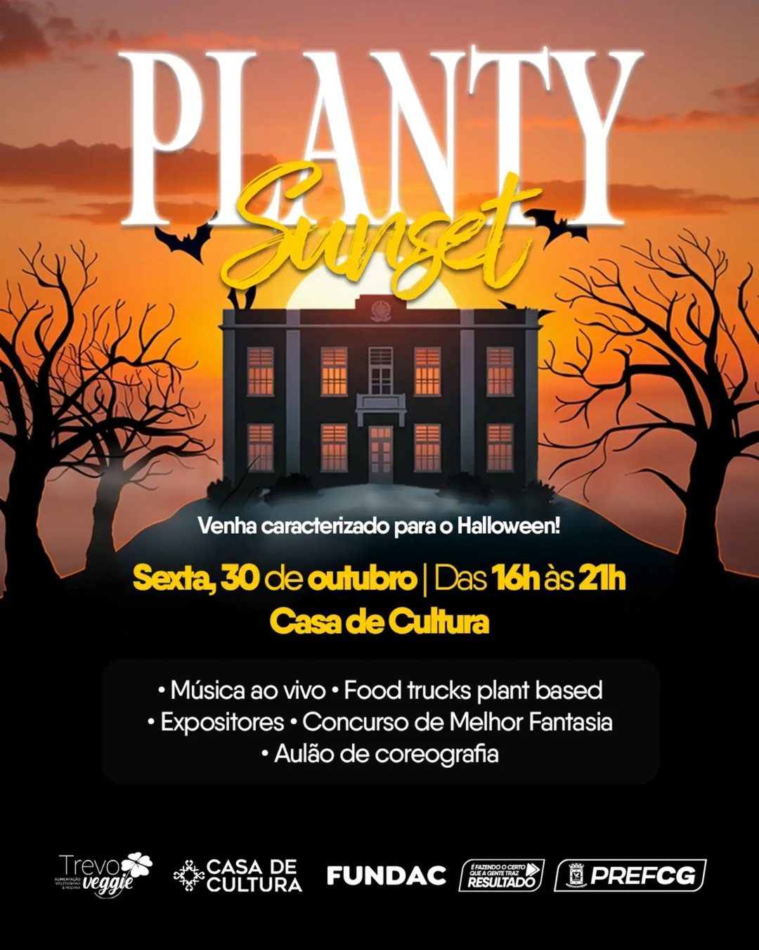 Flyer: PLANTY SUNSET – GATO PRETO DÁ SORTE