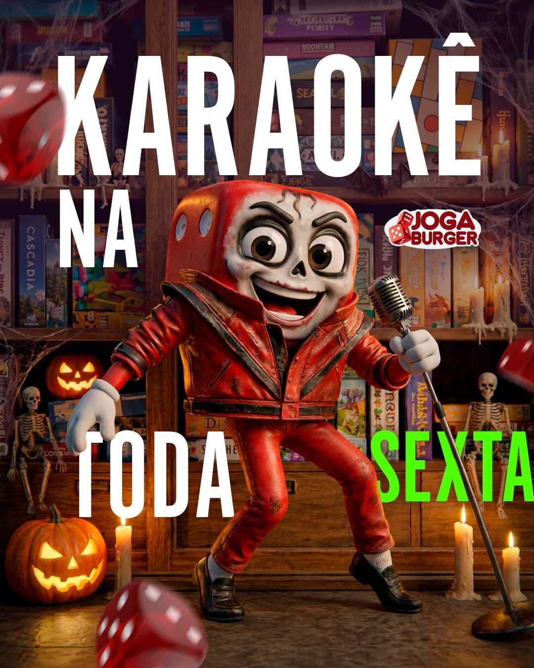 Flyer: Karaokê na Joga Burger